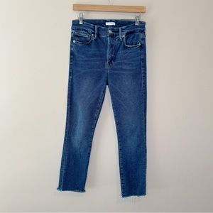 Good American Good Legs Skinny Raw Hem Jeans In Blue518 Size 6/28